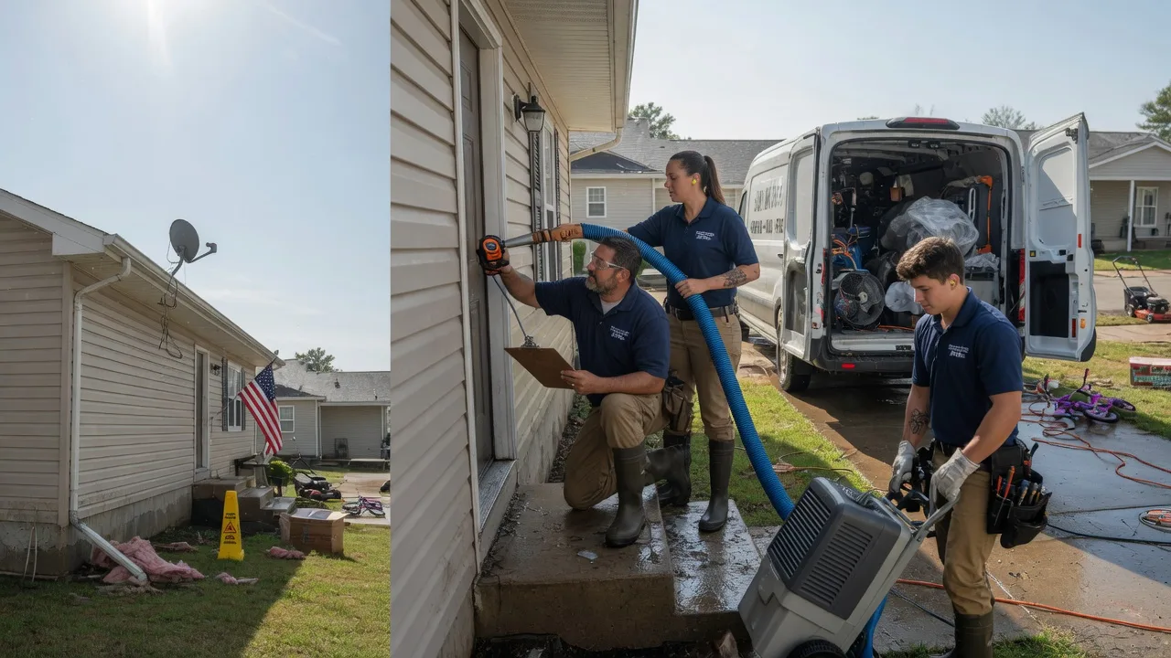 Ceiling Water Damage Restoration in Langford, SD near me